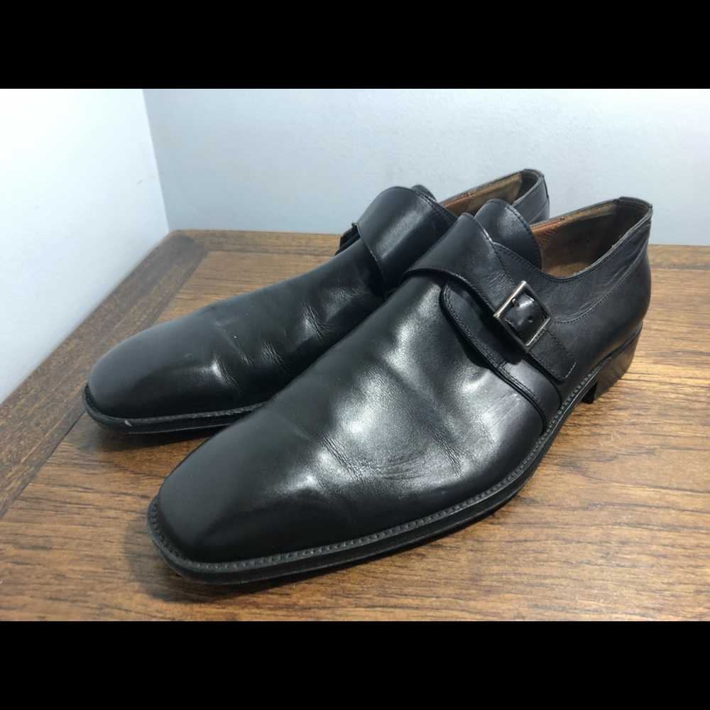 Bally Men’s Black Solid Size 11.5 Dress Shoes